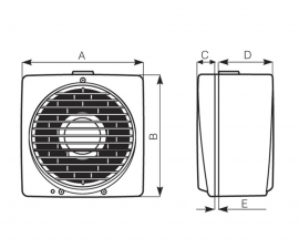 Vortice Vario - Wall/Window Mounted Ventilation Fan